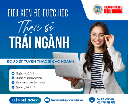 Điều kiện học thạc sĩ trái ngành