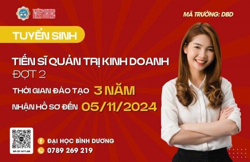 banner tuyen sinh tien si dot 2 bdu   dh binh duong 2024